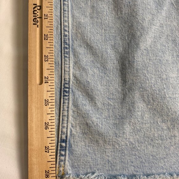 Gap Loose Jeans Women 31/12 Blue Mid Rise Ripped Light-Wash Denim Distressed Y2K - Picture 8 of 15